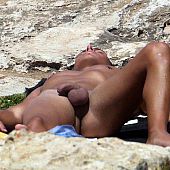 Outstanding nudist male beach.