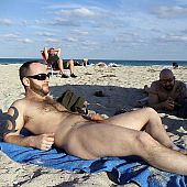 Male nudist beach hidden.