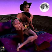 Admire the great 3D man's dignity.