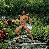Consummate and gorgeous brawny male body.