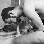 Giant classic homosexual porn photo album with raw fucking.